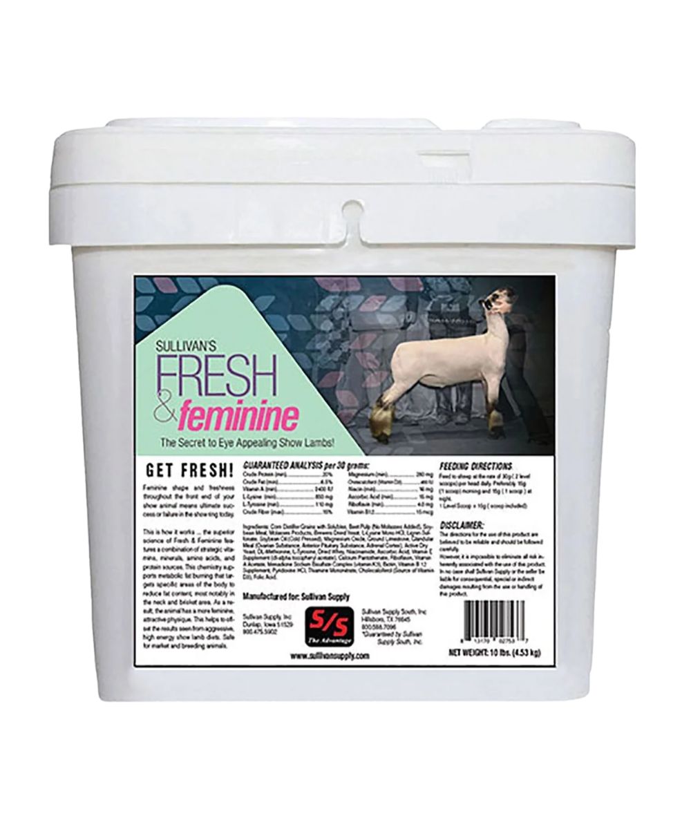 Sullivan's 10 lb pellet feed for sheep & goats - the secret to eye appealing show lambs