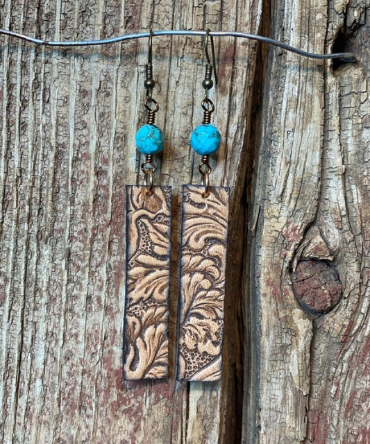 J. Forks Women's Leather Earrings