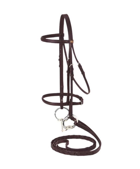 Tough1 Silver Fox Draft Horse Snaffle Bridle