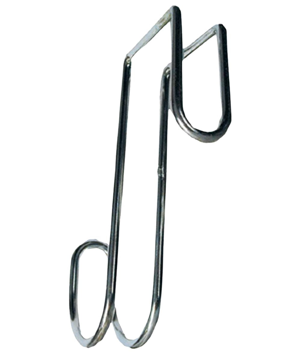 Intrepid International 5" black chrome-plated multi-use tack hook will hang over a 2"x4" fence
