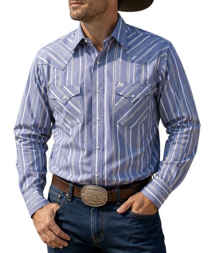 Ely Cattleman Men's Assorted Pro Striped Snap Shirt