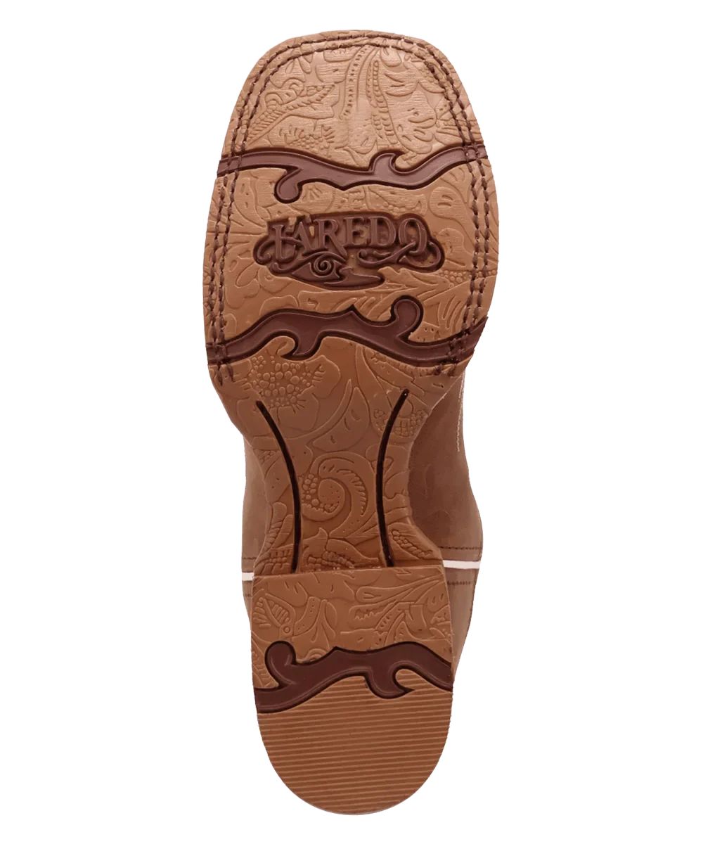Sole view of the durable saloon rubber outsole