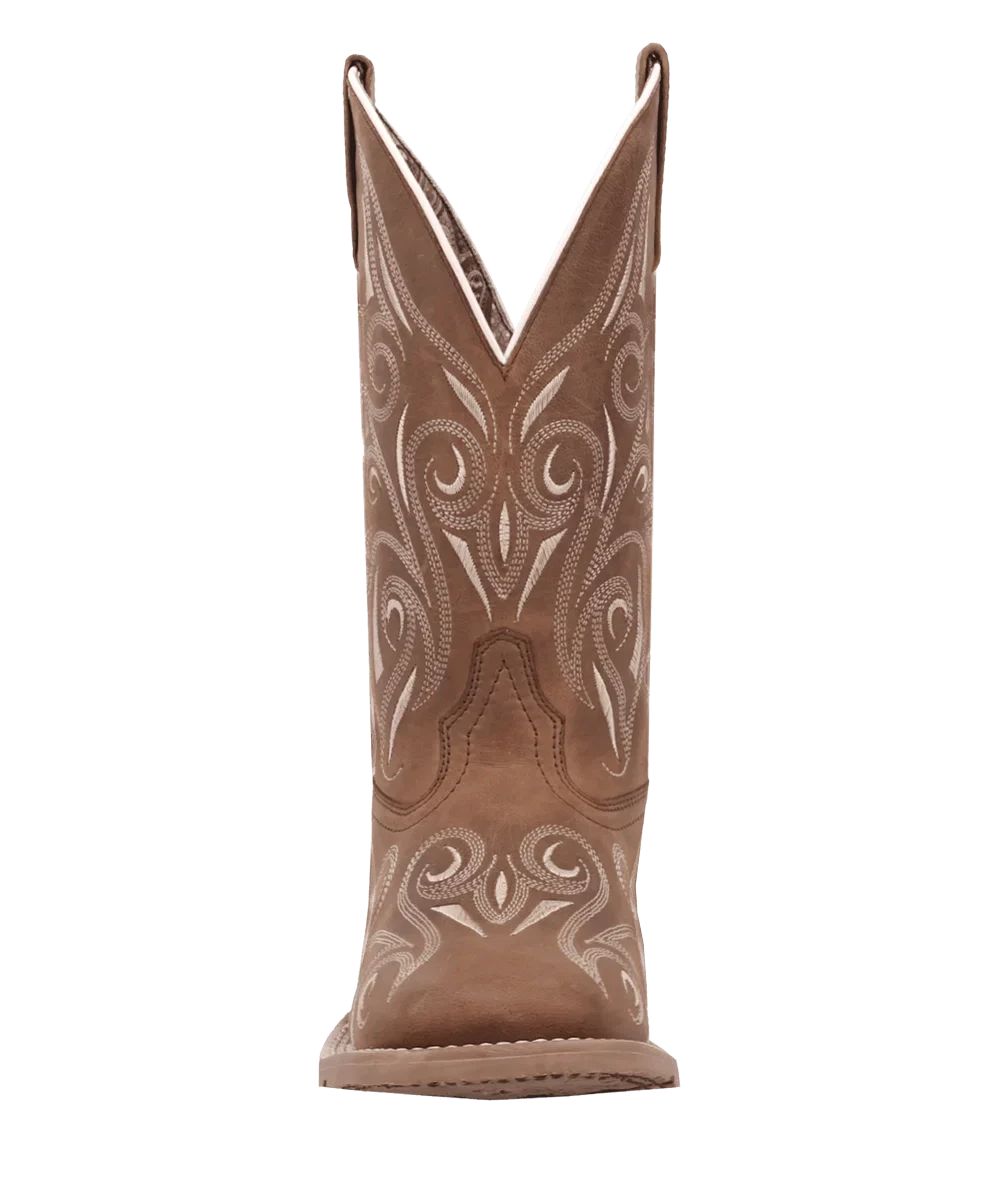 Front view of the women's broad square toe