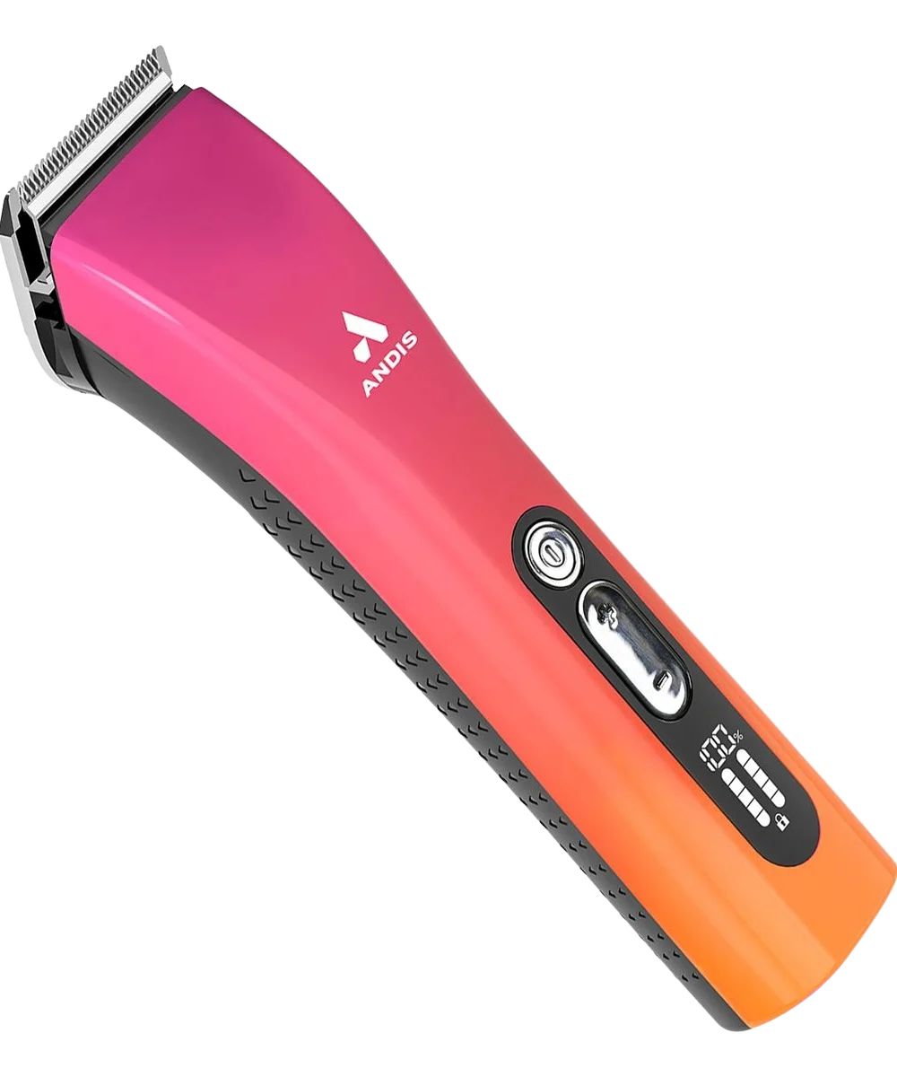 Andis ProClip 5-in-1 Cord/Cordless Clipper For Multi-Species in sunset (pink/orange) color