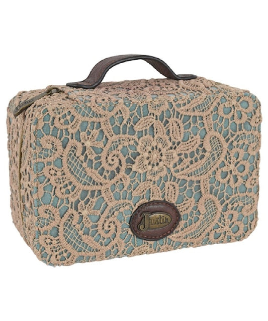 Trenditions Women's Justin Turquoise And Lace Jewelry Organizer