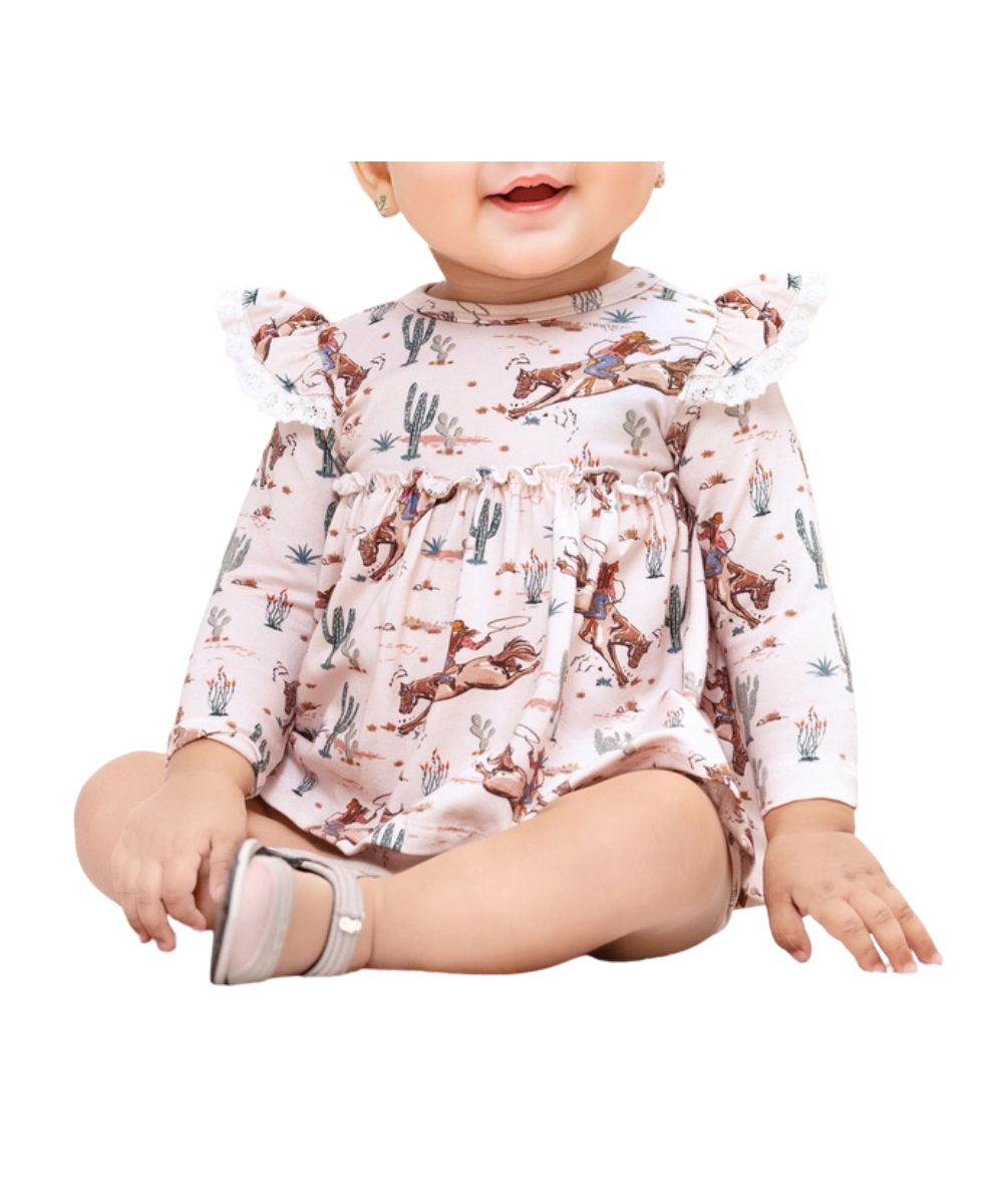 Tesa Babe Infant Girls' Western Onesie