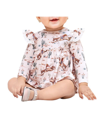 Tesa Babe Infant Girls' Western Onesie