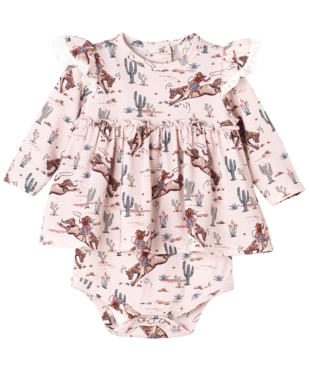 Tesa Babe Infant Girls' Western Onesie