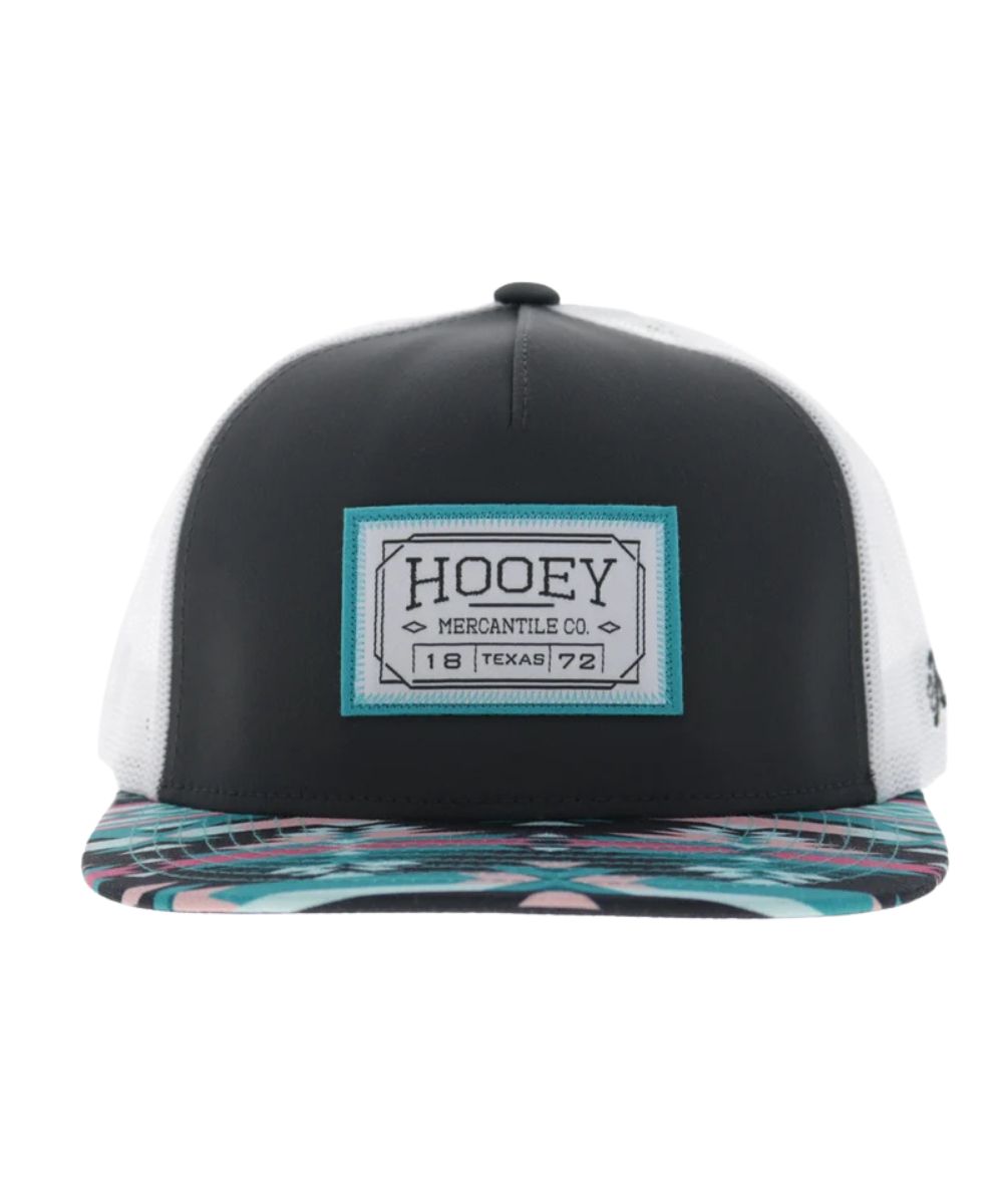 Front view of the Hooey Doc Cap featuring the mid-profile fit, hybrid bill, and odessa fabric