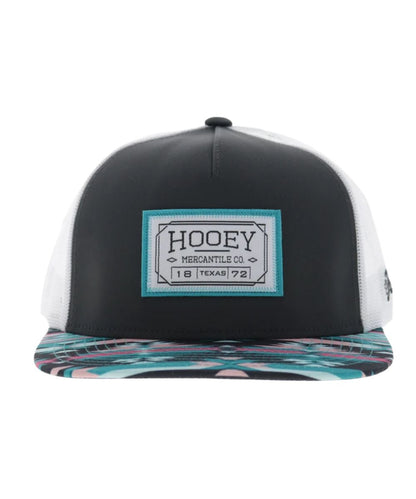 Front view of the Hooey Doc Cap featuring the mid-profile fit, hybrid bill, and odessa fabric