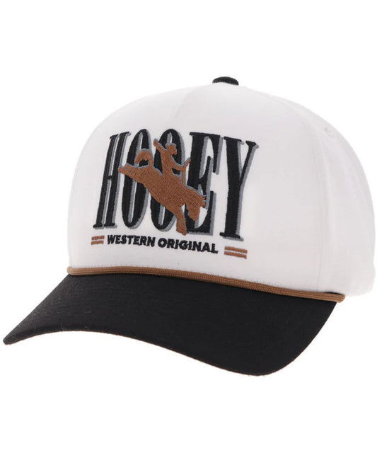 Hooey White & Black Wild Ride Cap