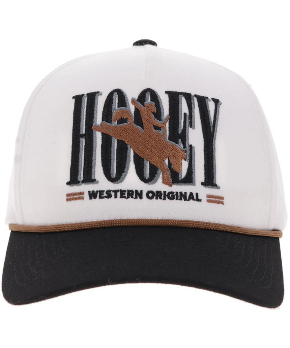 Hooey White & Black Wild Ride Cap