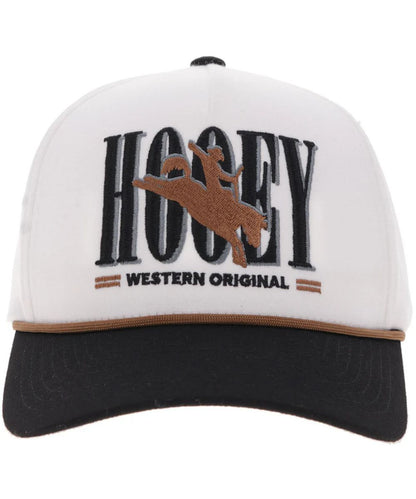 Hooey White & Black Wild Ride Cap