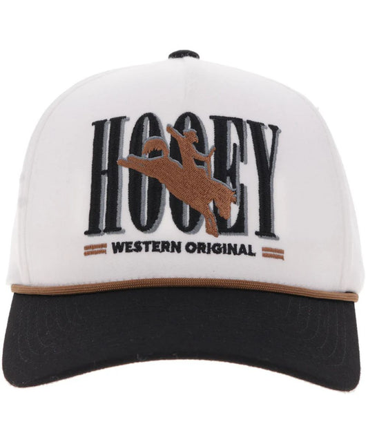 Hooey White & Black Wild Ride Cap