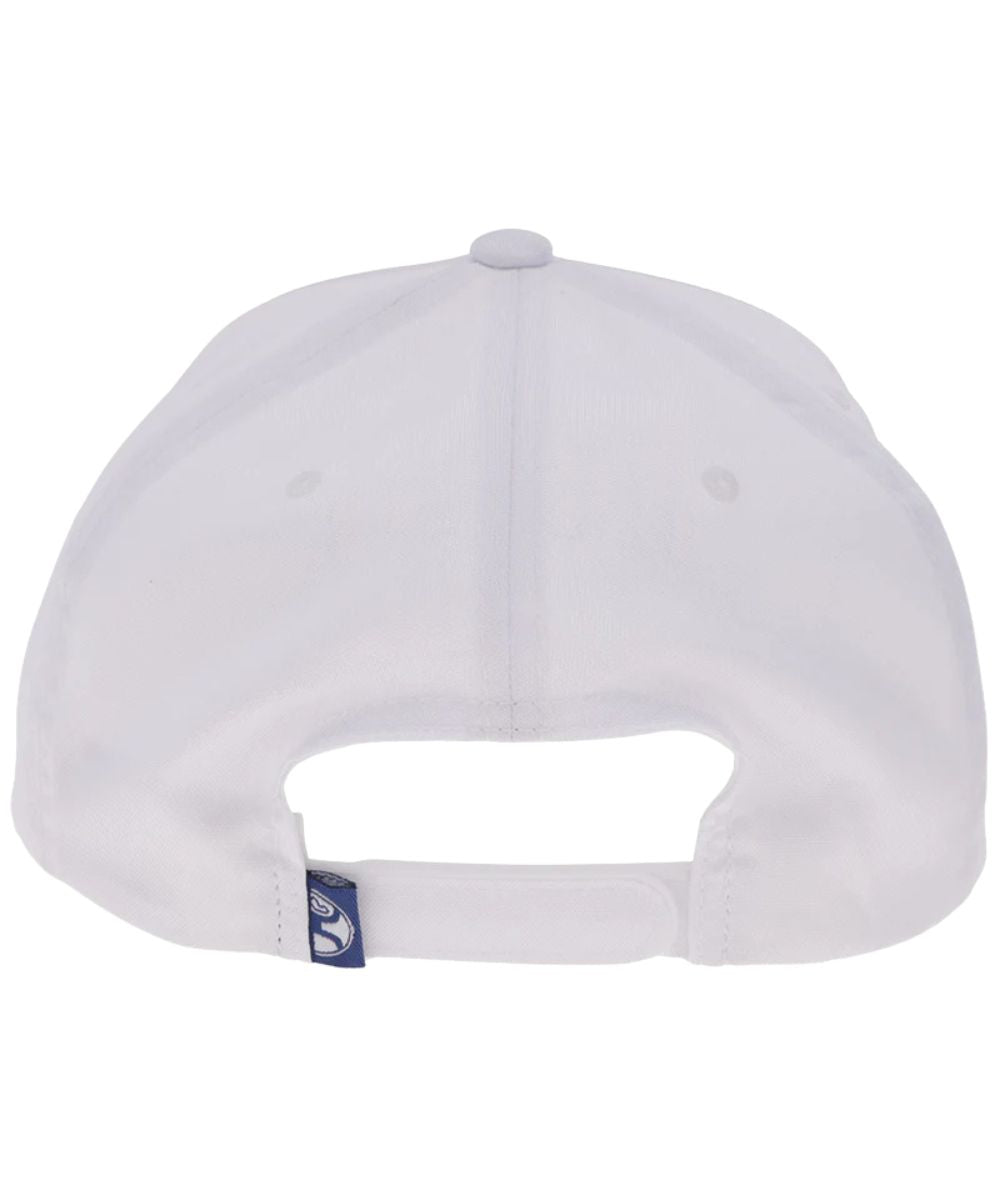 Back view of the adjustable snapback closure, one size fits most