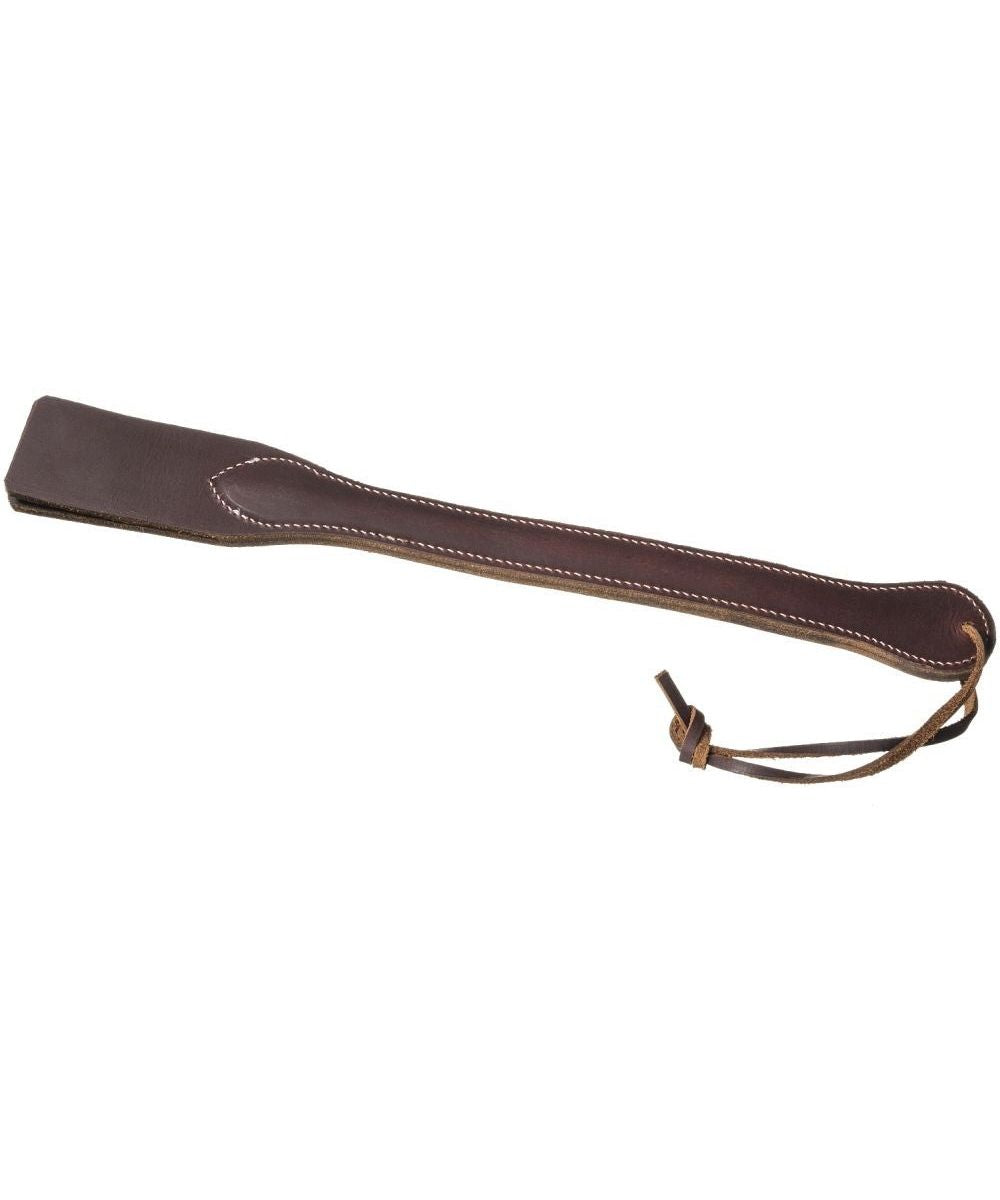 Flat view of the leather doggin bat