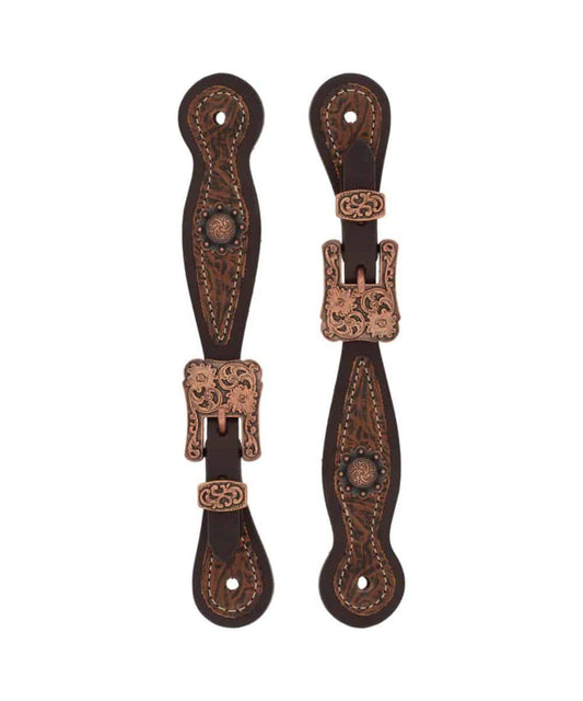 Weaver Women's Western Floral Spur Straps