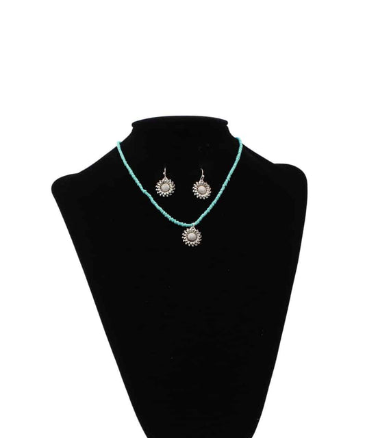 M&F Western Women's Blazin Roxx Beaded Necklace And Earrings Set