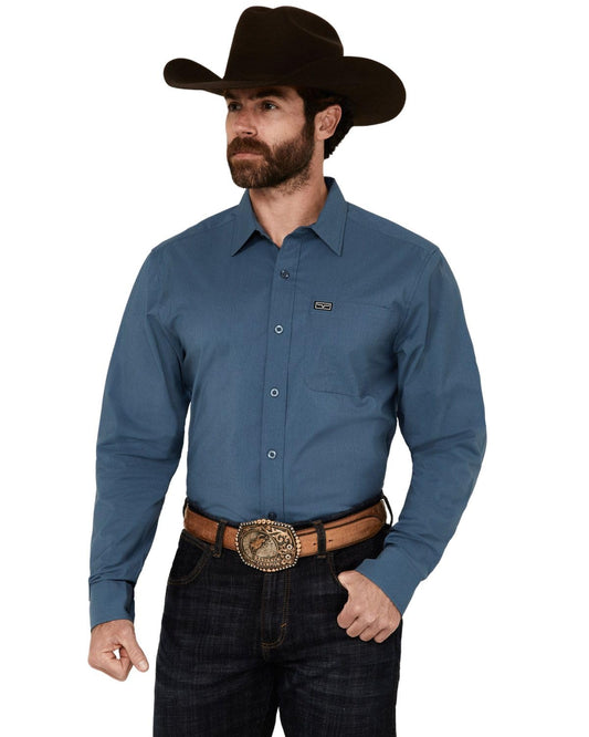 Kimes Ranch Mens Linville Slate Blue Dress Shirt