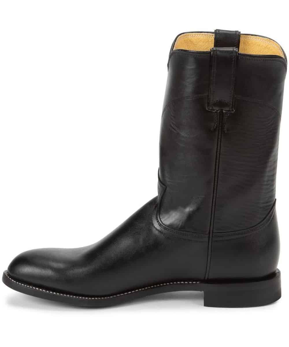 靴 70s80s JUSTIN pecos Black Roper Boots Justin Men's Black Jackson Roper Boot - Cowpokes Work and Western