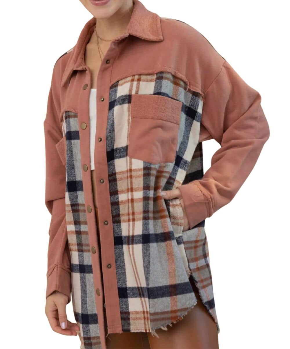 Blue B Women's Snap Up Shacket - Cowpokes Work and Western