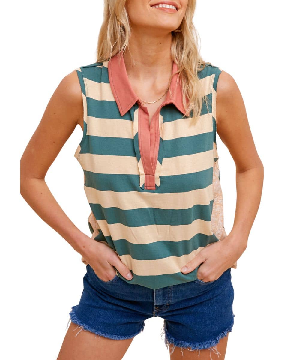 Hem & Thread Women's Muscle Tank Top