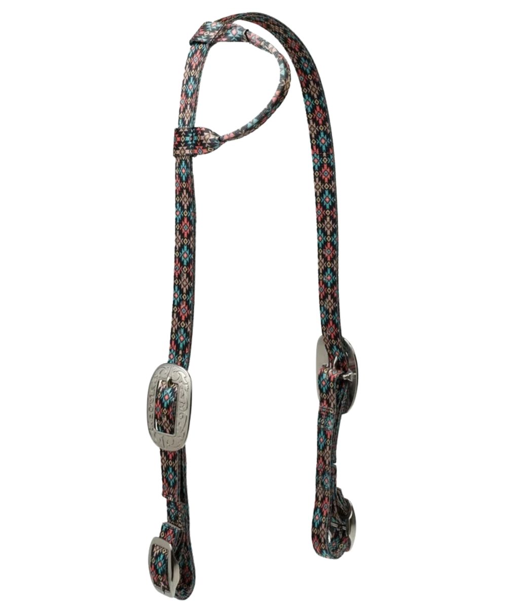 Weaver Sliding Ear Poly Headstall in summer nights print