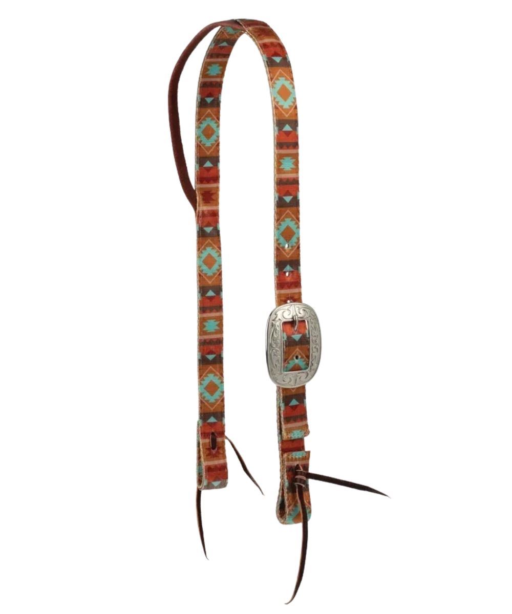 Weaver Split Ear Poly Headstall in lost creek print