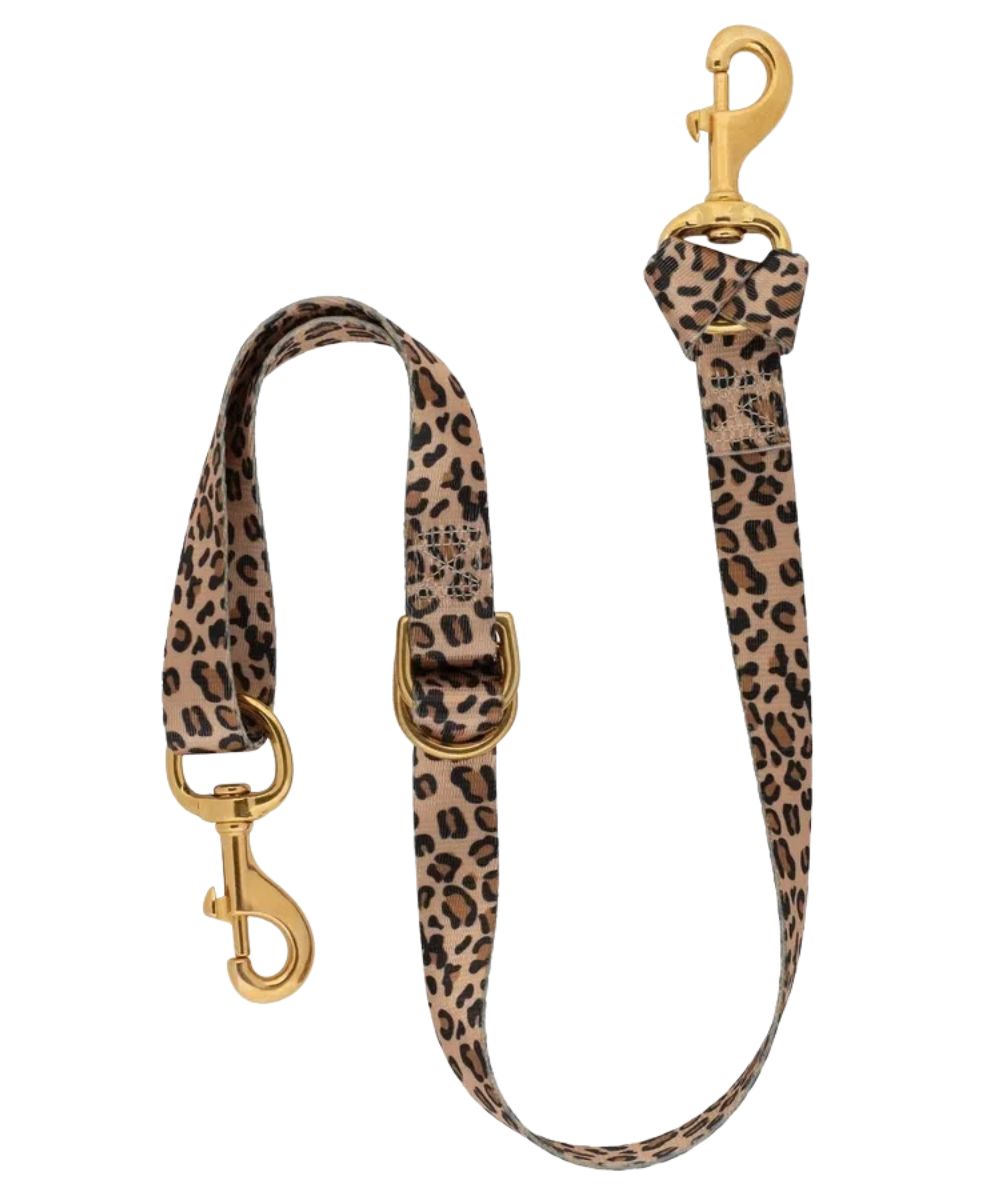Weaver Poly Patterned Deluxe Horse Tie Down Strap in leopard print