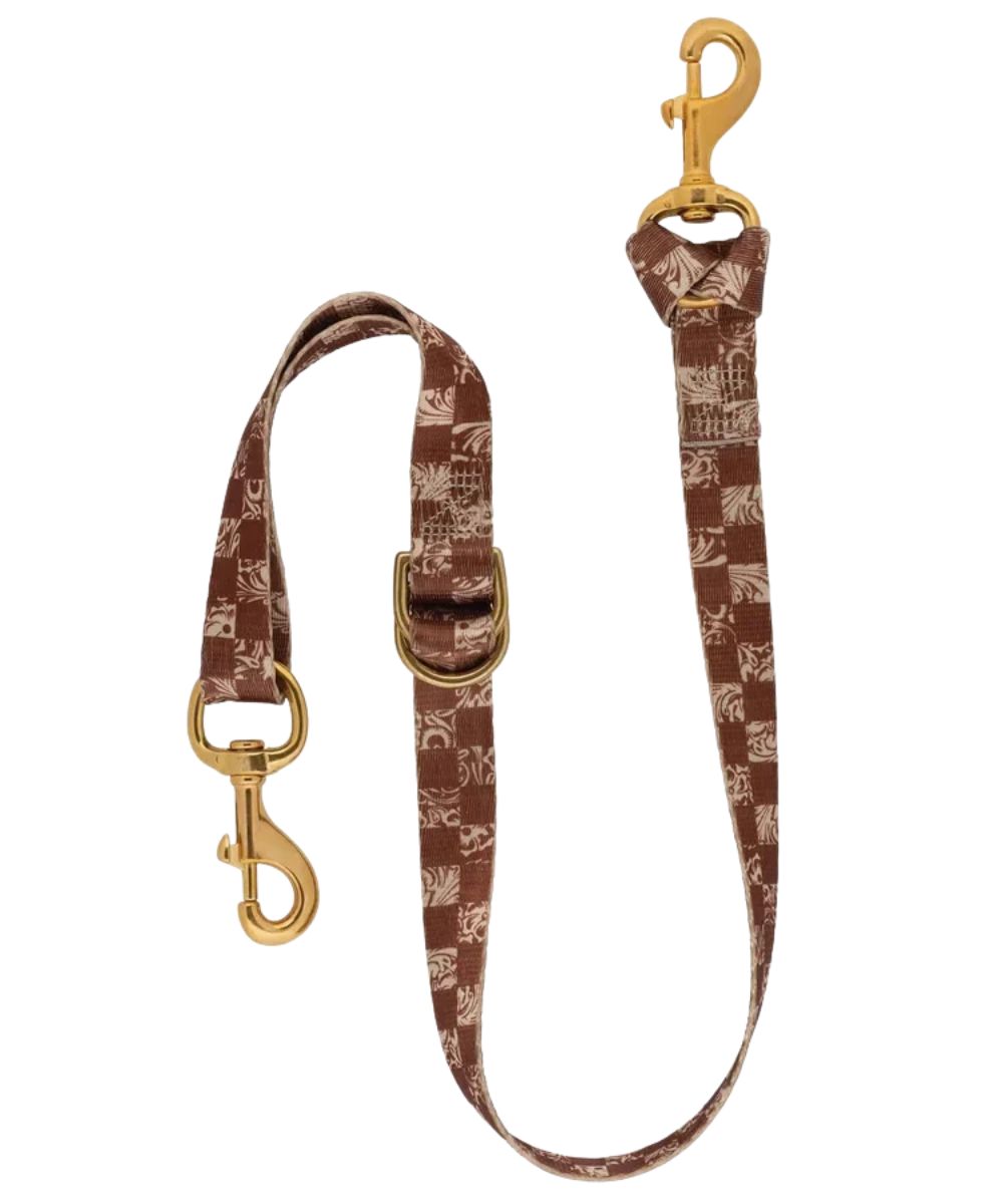 Weaver Poly Patterned Deluxe Horse Tie Down Strap in checkerboard print