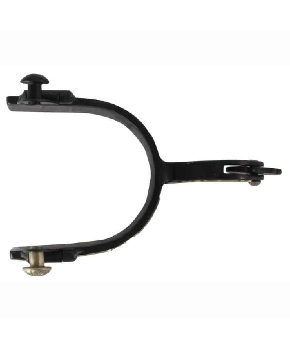 FES Women's Black Filigree Cloverleaf Spurs