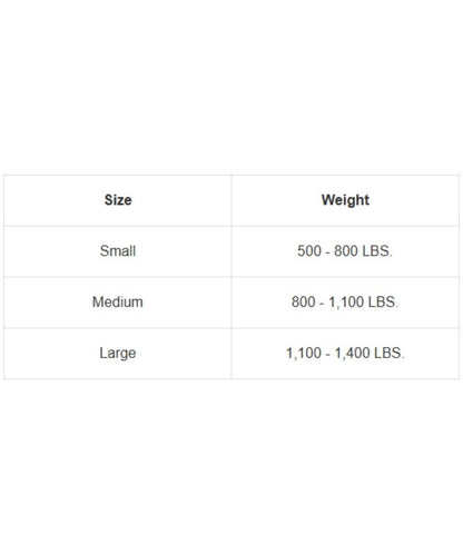Size guide view of the Weaver equine lycra coolcore fly masks