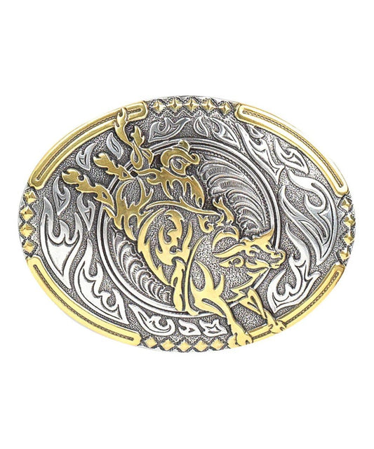 M&F Western Men's Crumrine Bull Rider Buckle