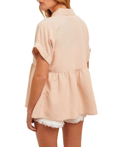 Hem & Thread Women's Babydoll Blouse
