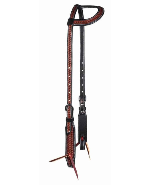 Professional Choice Basket Weave Single Ear Headstall
