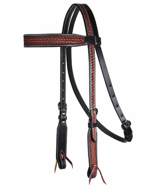 Professional Choice Basket Weave Browband Headstall