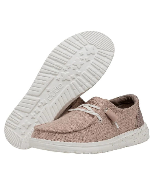 Hey Dude Women's Blush Woven Wendy Shoe
