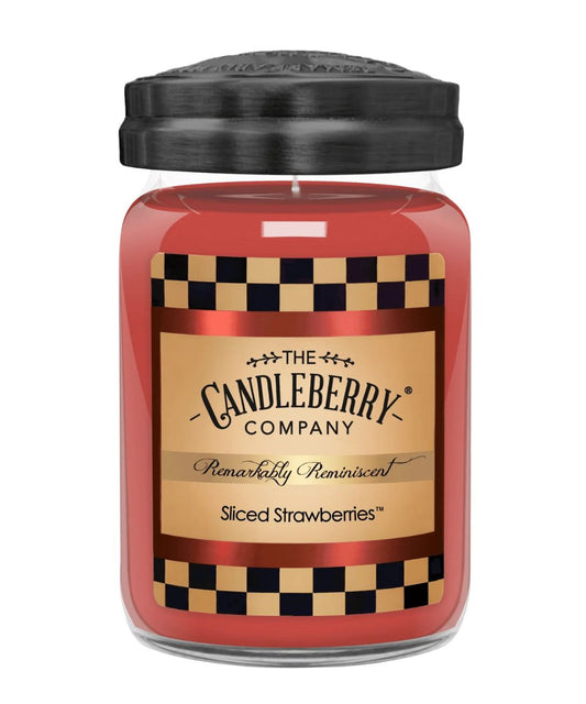 Candleberry Sliced Strawberries Large Candle