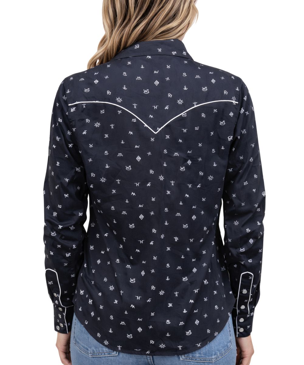 Outback Trading Co. Women's Cattle Brand Snap Shirt