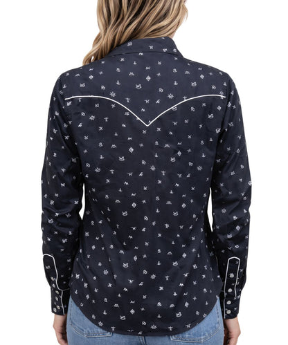 Outback Trading Co. Women's Cattle Brand Snap Shirt