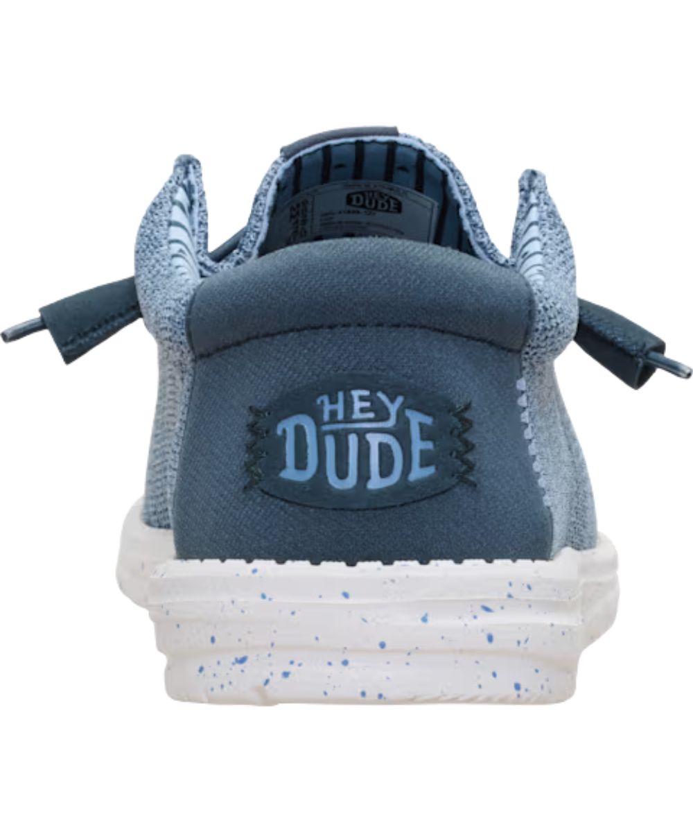 Heel view featuring the logo label