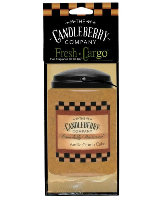 Candleberry Vanilla Crumb Cake Car Scent