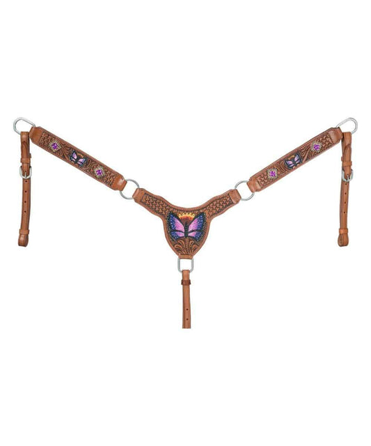Silver Royal Butterfly Breast Collar