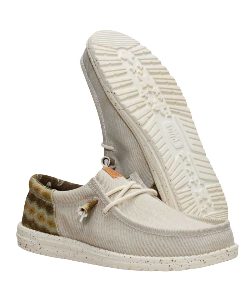 Hey Dude Men's Wally Funk Teton Shoe Front And Bottom 