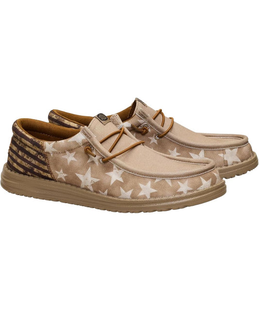 Hey Dude Men's Patriot Wally Funk Shoe