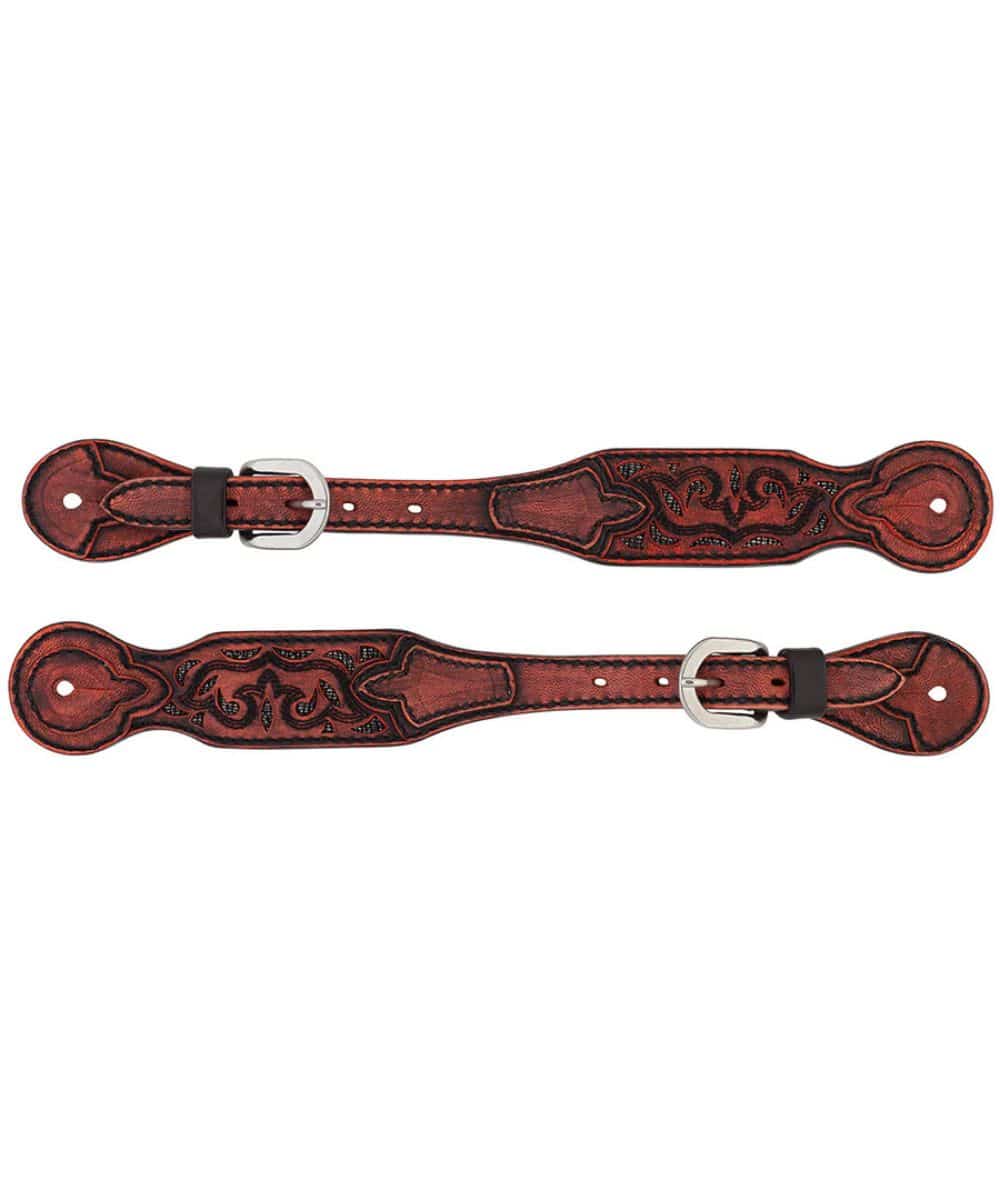 Weaver Women's Turquoise Cross Pioneer Spur Straps