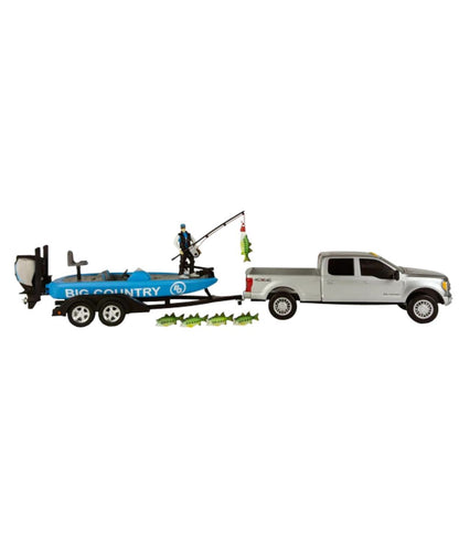 Big Country F-250 & Bass Boat Toy Set