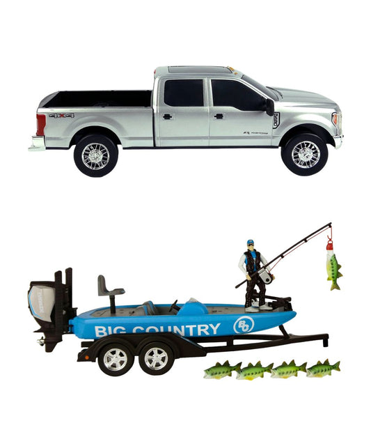 F-250 And Bass Boat Toy Set