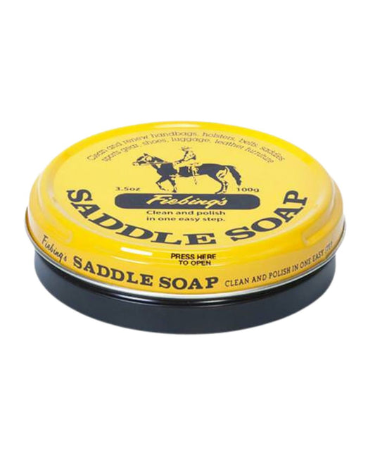 3.5 Oz. Fiebing's Saddle Soap Cleans And Polishes Leather In One Easy Step