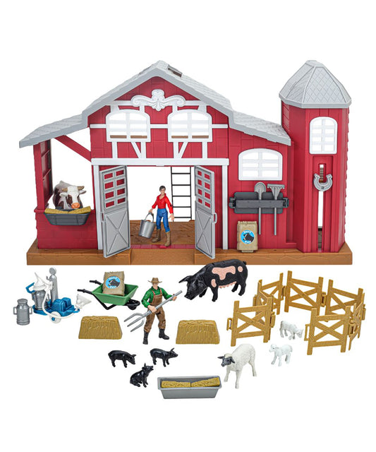 Kid's 38-Piece Dairy Barn Playset